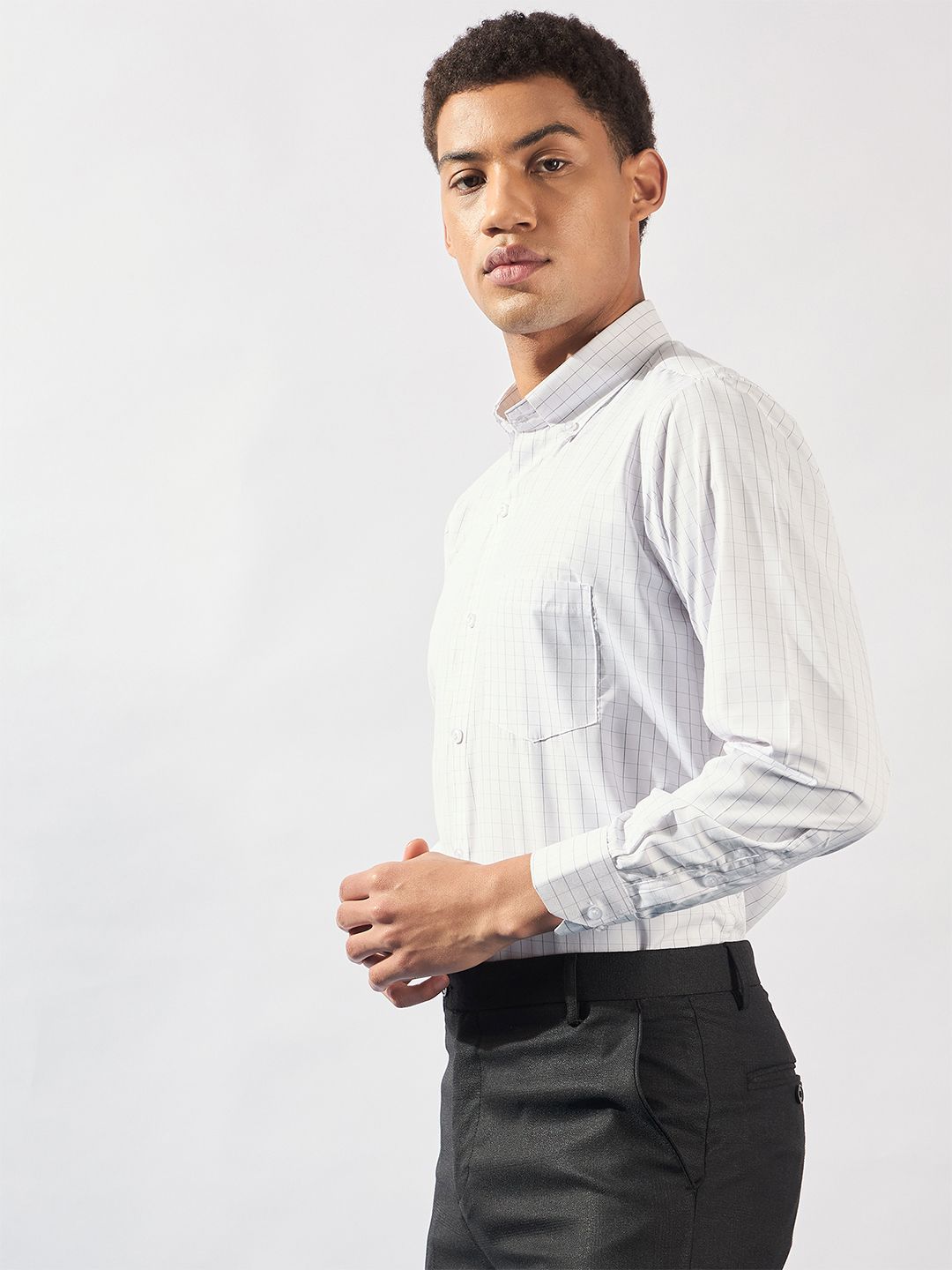 DENNISON Smart Micro Checks Formal Shirt