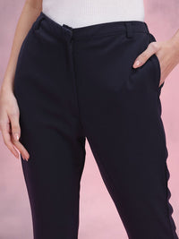 DressBerry Women Flared High-Rise Trousers