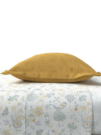 MYTRIDENT Kantha Sage Sanskriti Flat 144TC King Cotton 1 Bedsheet with 2 Pillow Covers