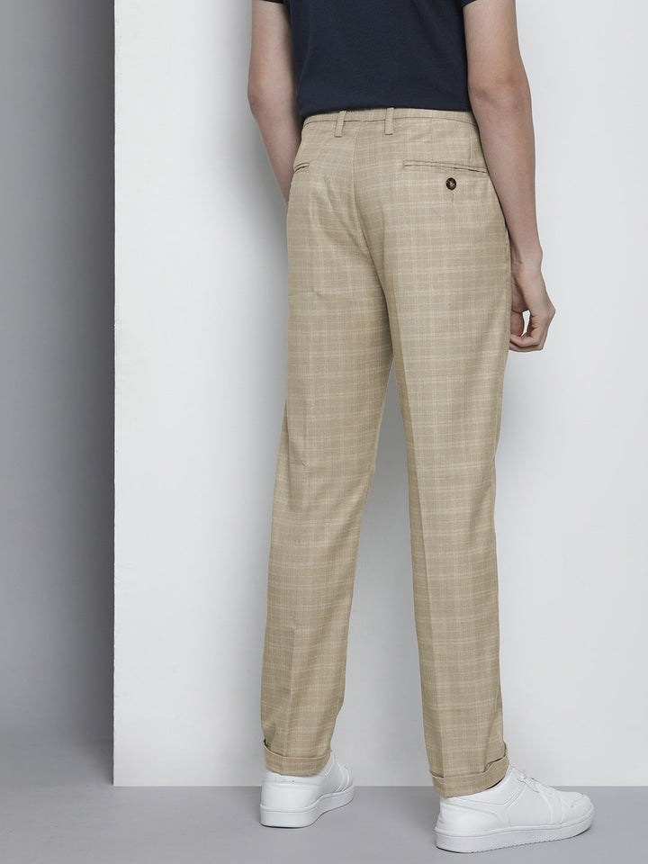 The Indian Garage Co Self Design Regular Fit Chinos Trousers