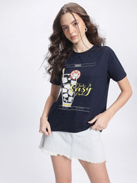 DressBerry Graphic Club Printed T-shirt