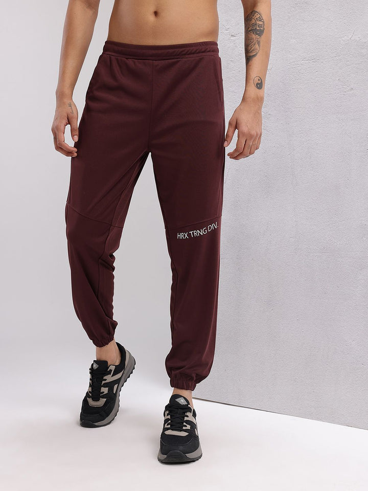 HRX by Hrithik Roshan Men Rapid-Dry Zip Detail Training Joggers