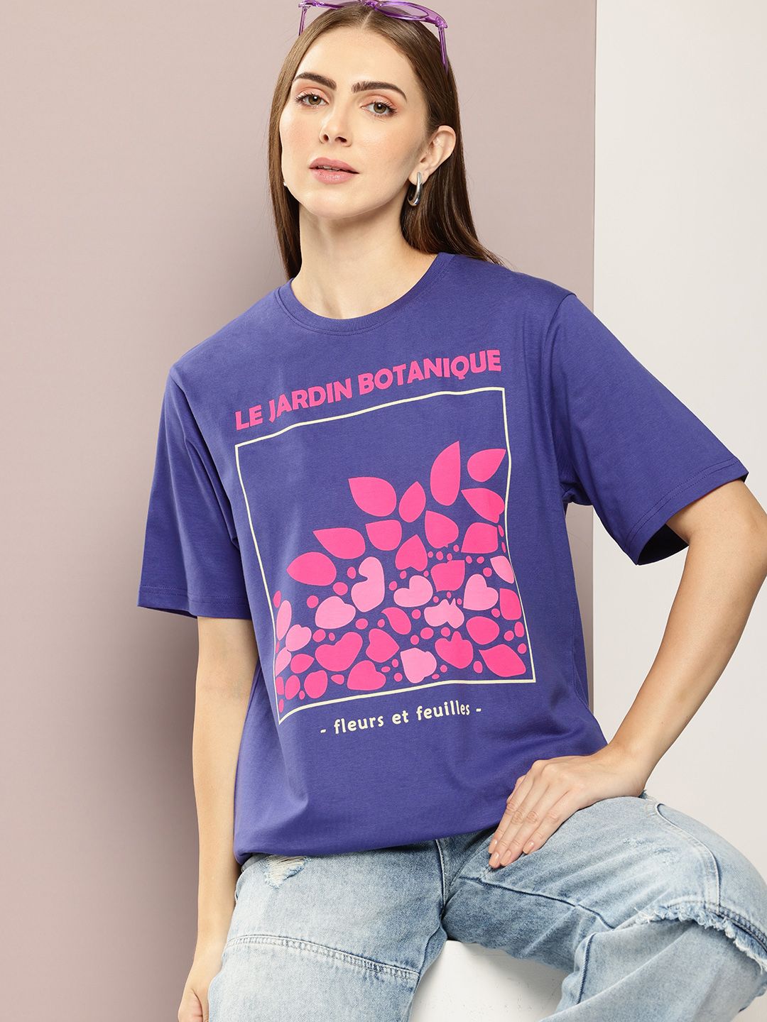 DILLINGER Women Graphic Printed Oversized T-shirt
