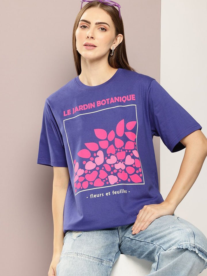 DILLINGER Women Graphic Printed Oversized T-shirt