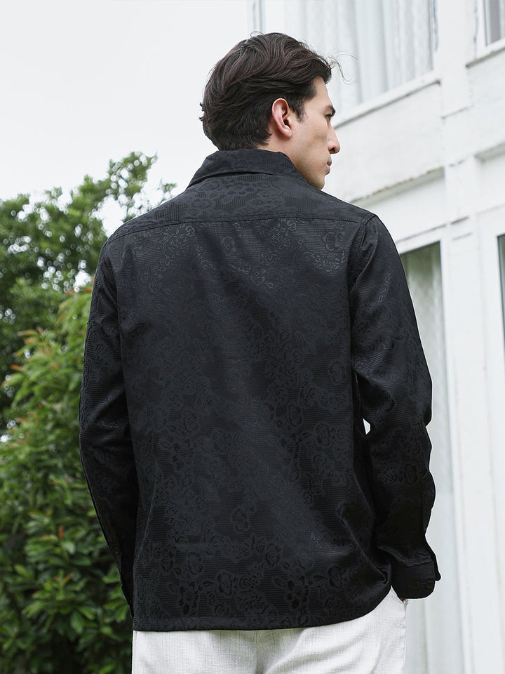 Campus Sutra Floral Design Cotton Casual Shirt