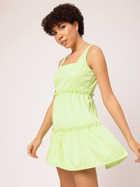 DressBerry Ruffled Radiance A-Line Mini Dress