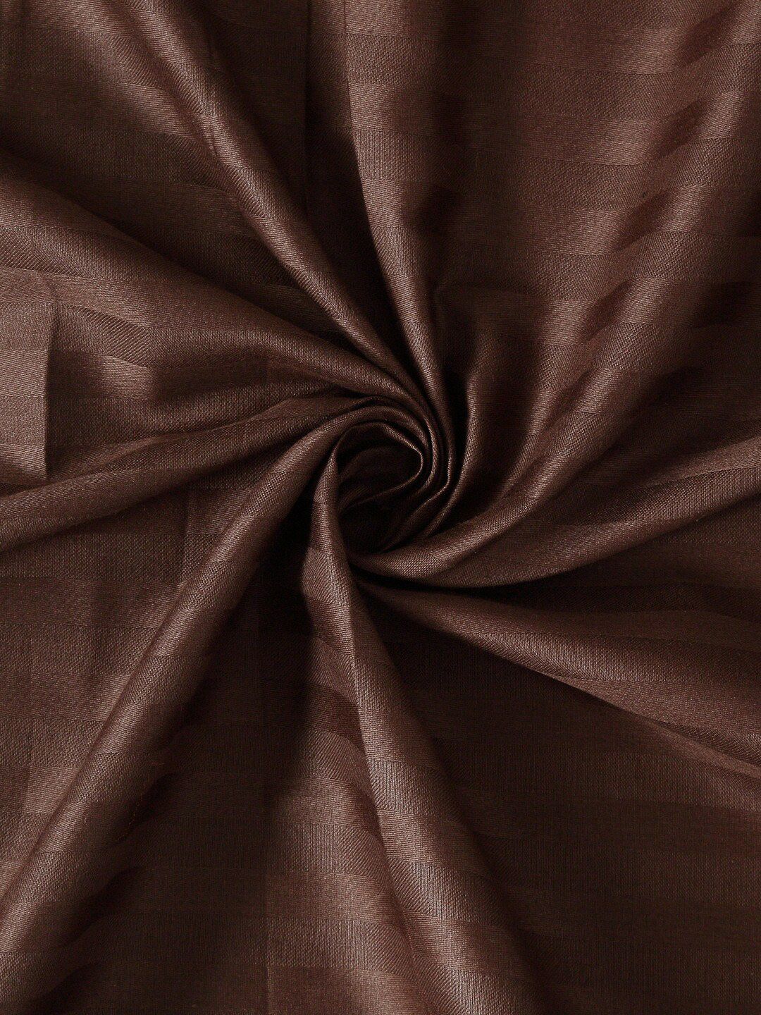 HOSTA HOMES Brown Striped 300TC Double King Bedsheet With 2 Pillow Covers
