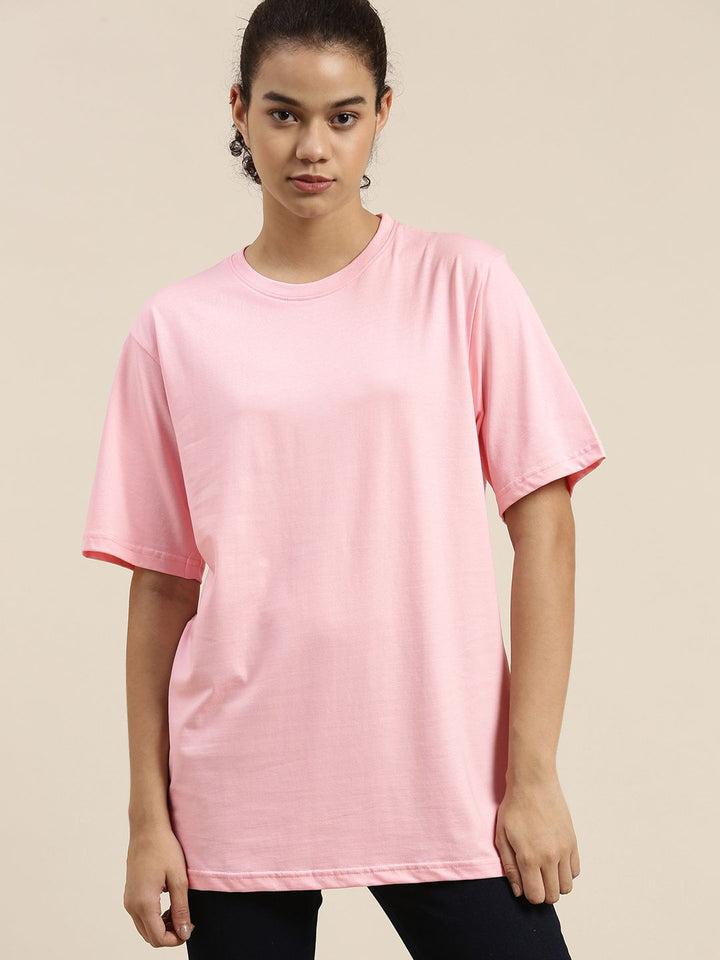 Dillinger Wanita Pink T-shirt Tulen Tulen Besar