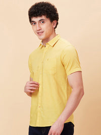 Being Human Spread Collar Slim Fit Cotton Casual Shirt
