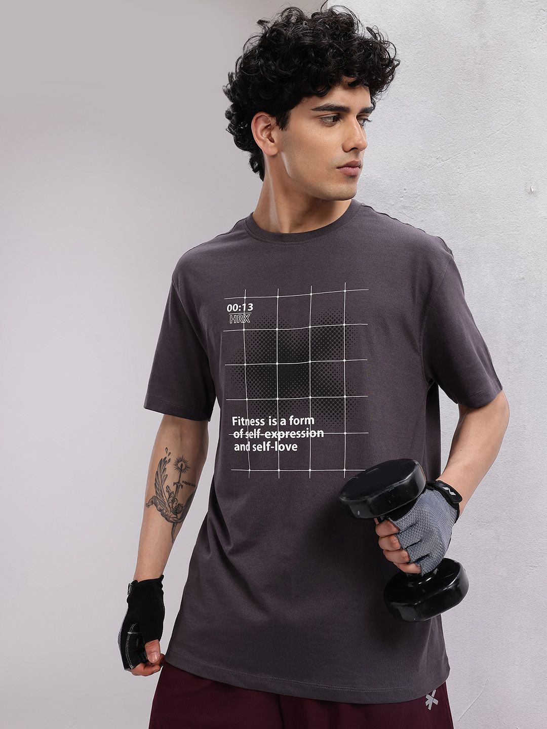 HRX by Hrithik Roshan Printed Rapid-Dry Training T-shirt