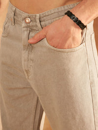 DENNISON Men Comfort Mom Fit Clean Look Cotton Jeans