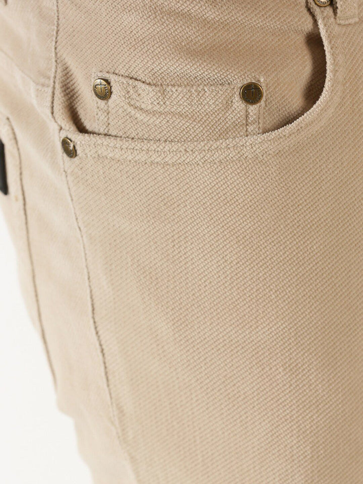 Thomas Scott  Men Regular Fit Corduroy Chinos Trousers