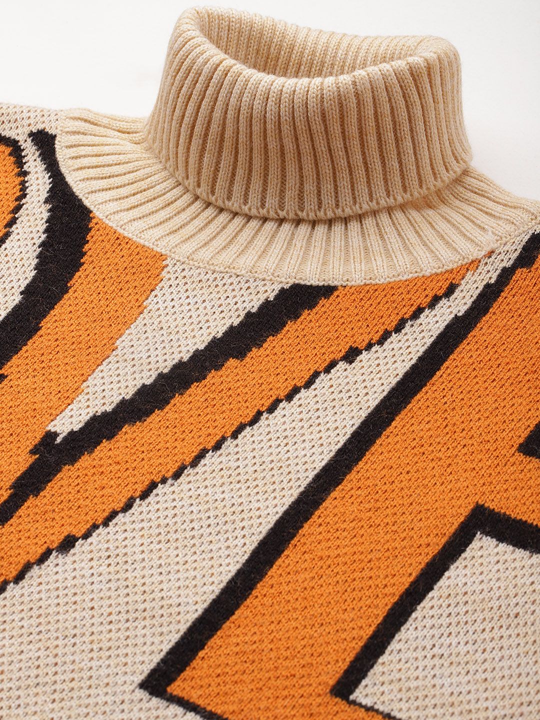 DressBerry Typography Turtleneck Pullover