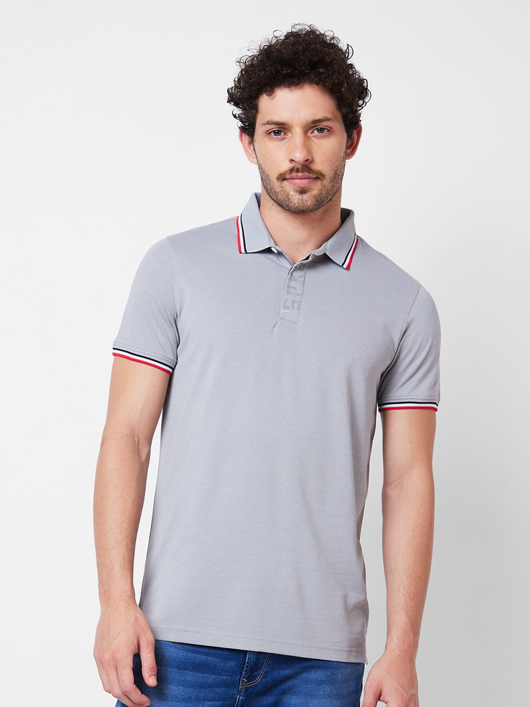 SPYKAR Polo Collar Slim Fit T-shirt