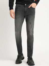 THE BEAR HOUSE Men Skinny Fit Mildly Distressed Heavy Fade Stretchable Jeans