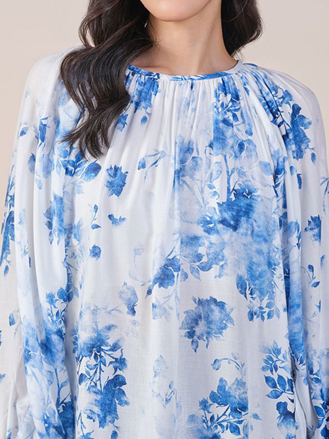 AND Round Neck Floral Printed Top