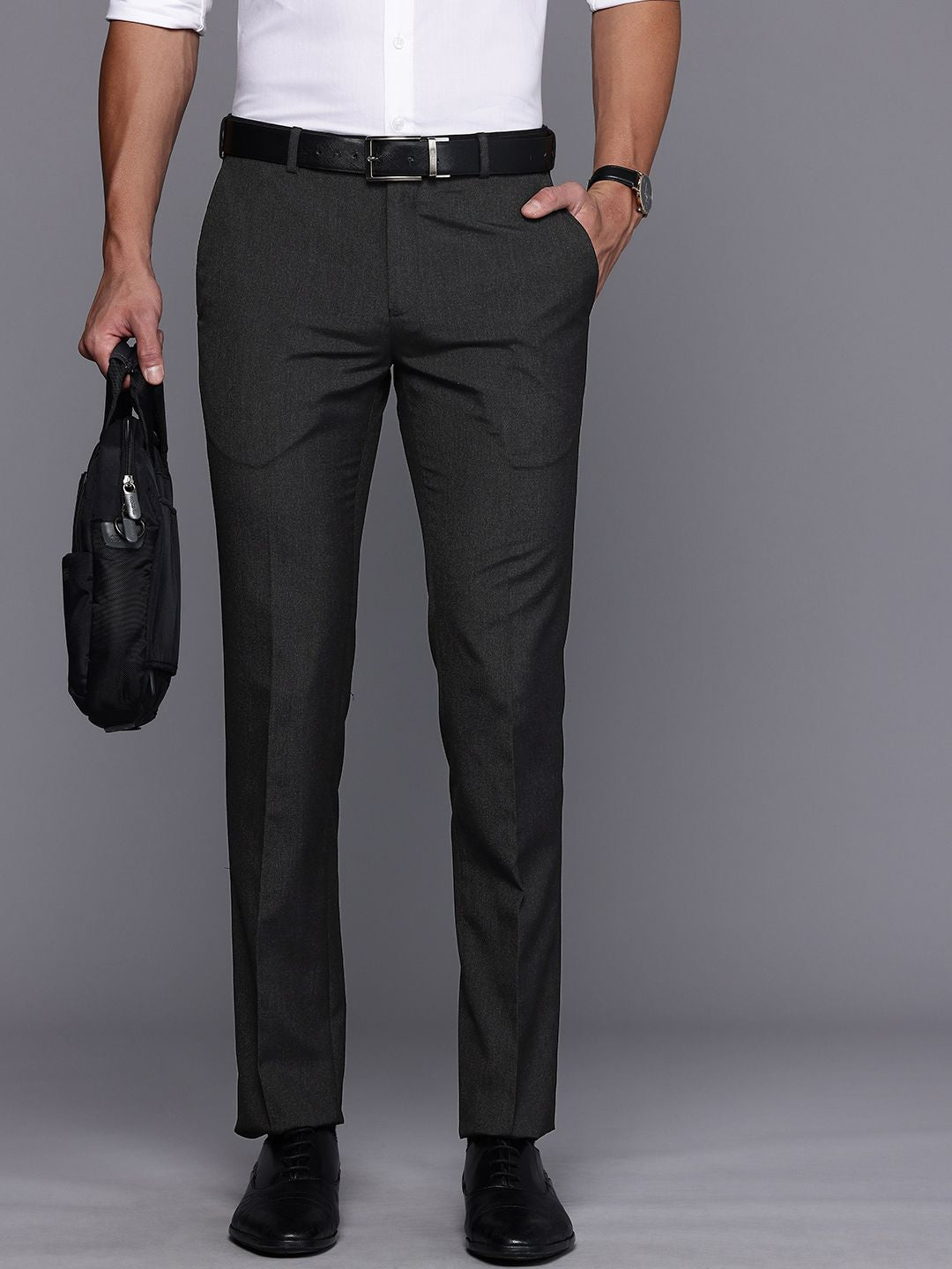 Raymond Men Slim Fit Formal Trousers