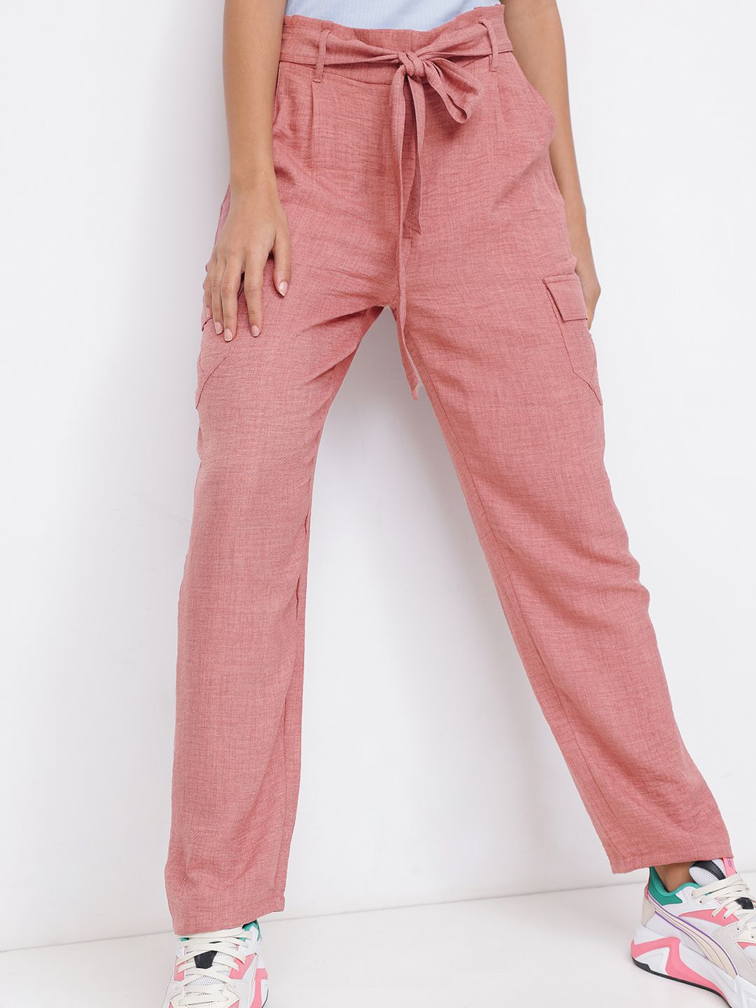 DressBerry Neo Vintage Paperbag Tapered Cargo Pants