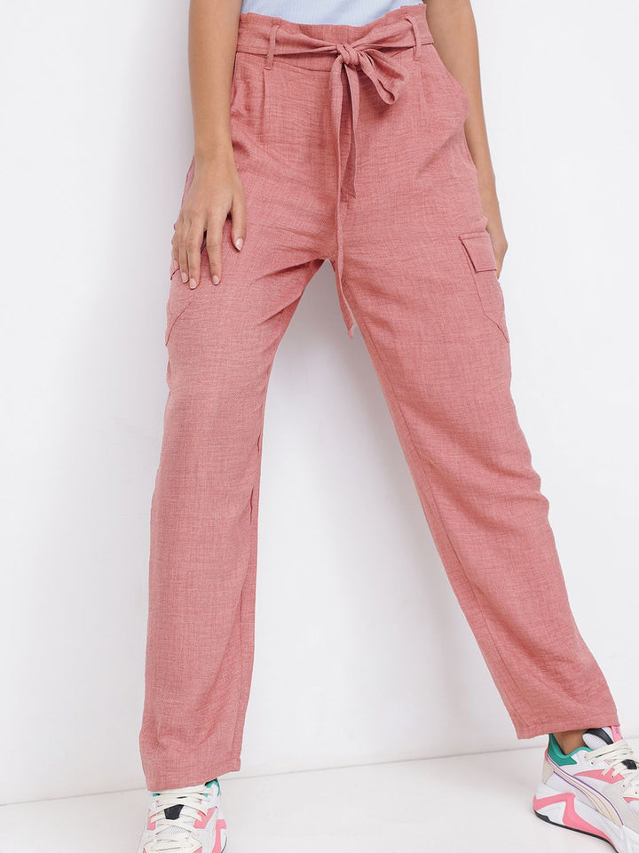 DressBerry Neo Vintage Paperbag Tapered Cargo Pants