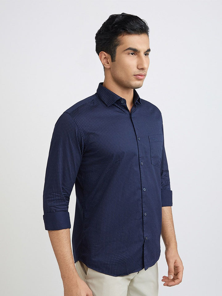 Park Avenue Men Pure Cotton Slim Fit Printed Casual Shirt