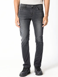 RARE RABBIT Men Hawkins Slim Fit Mid-Rise Cotton Jeans