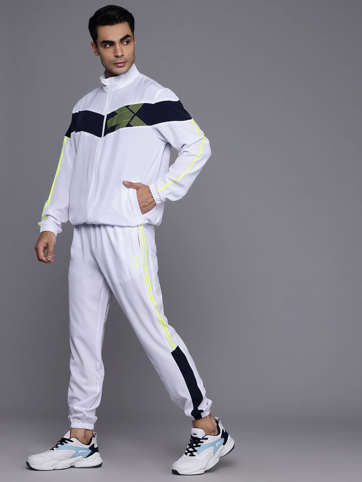 HRX by Hrithik Roshan Striped Rapid-Dry Running Tracksuit