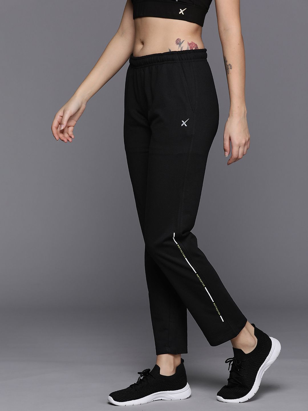 HRX by Hrithik Roshan Mid-Rise Regular Fit Training Trousers