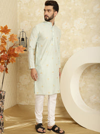 SOJANYA Printed Regular Kurta with Churidar