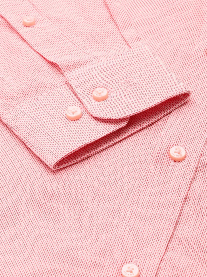 Raymond Pure Cotton Self Design Slim Fit Opaque Formal Shirt