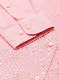 Raymond Pure Cotton Self Design Slim Fit Opaque Formal Shirt