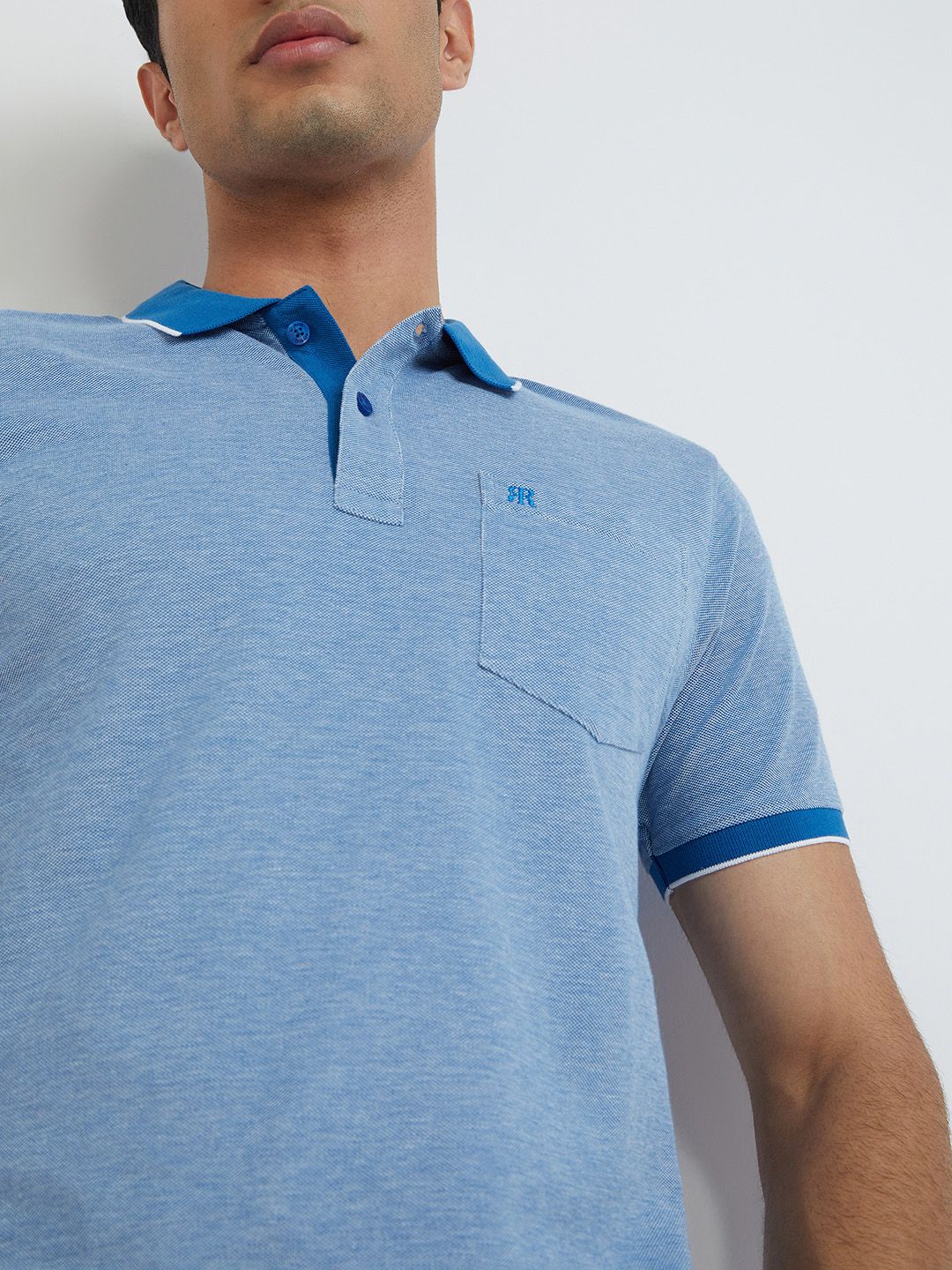 Raymond Pure Cotton Modern Fit Polo Collar T-shirt