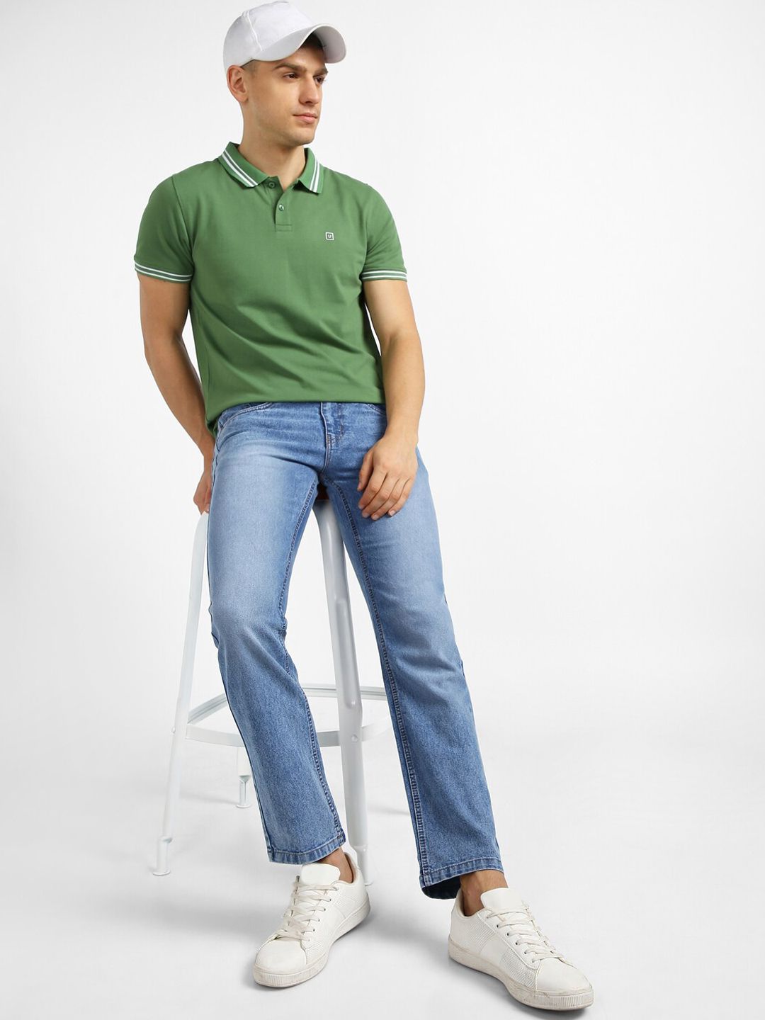 Urbano Fashion Men Heavy Fade Stretchable Jeans