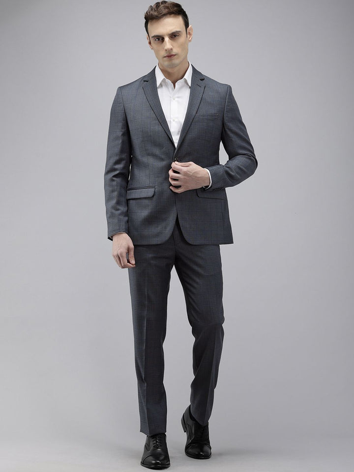 Park Avenue Checked Single Breasted Super Slim Fit 2 Piece Formal Suits