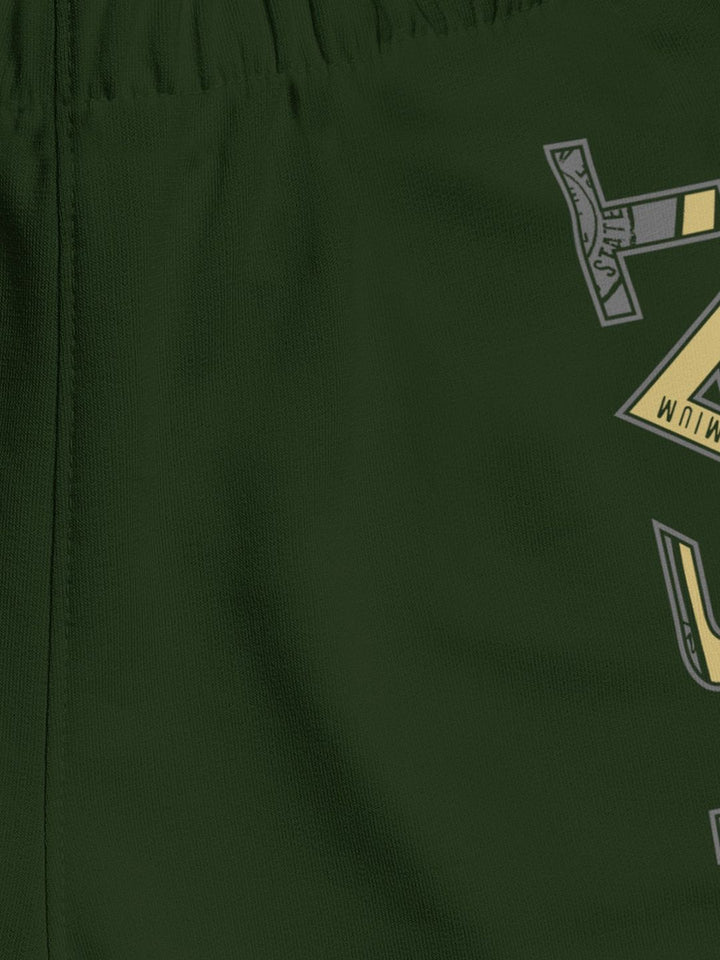 HELLCAT Boys Green Sports Shorts
