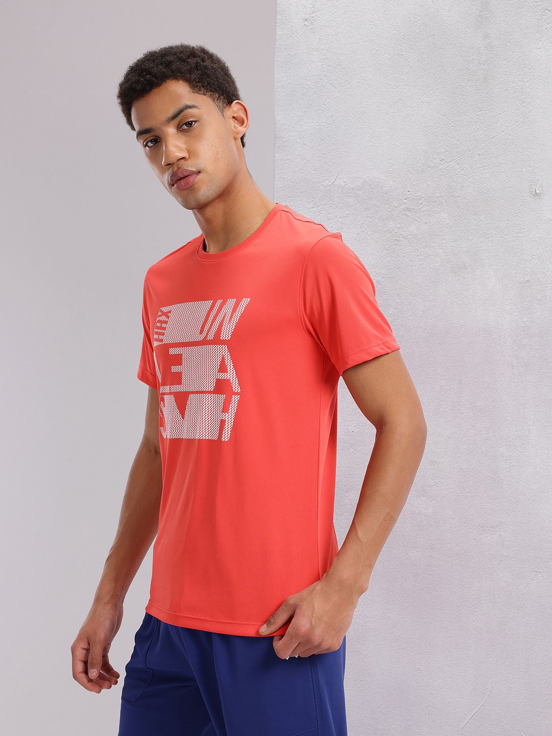 HRX by Hrithik Roshan Men Typography Printed Rapid-Dry Training T-shirt