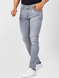 Spykar Men Slim sesuai dengan seluar jeans pudar berat rendah