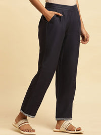 W Women Mid-Rise Ethnic Parallel Trousers