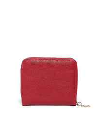 Lino Perros Women Red Textured Two Fold Wallet