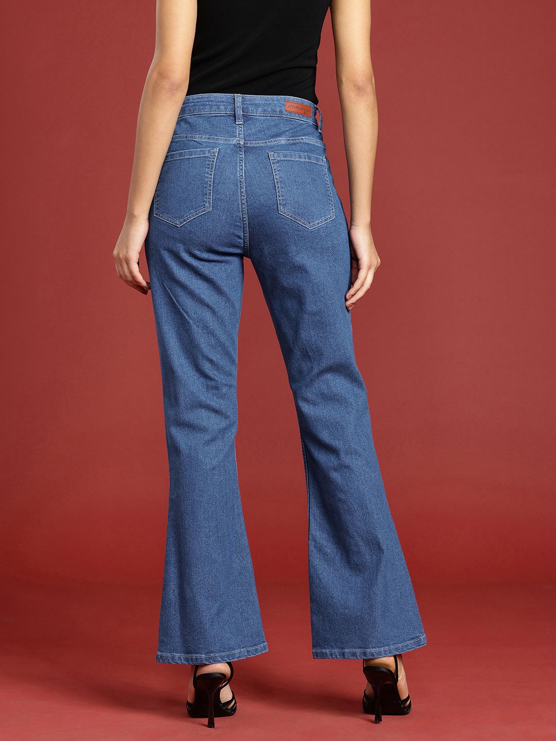 all about you Women Bootcut High-Rise Light Fade Stretchable Jeans