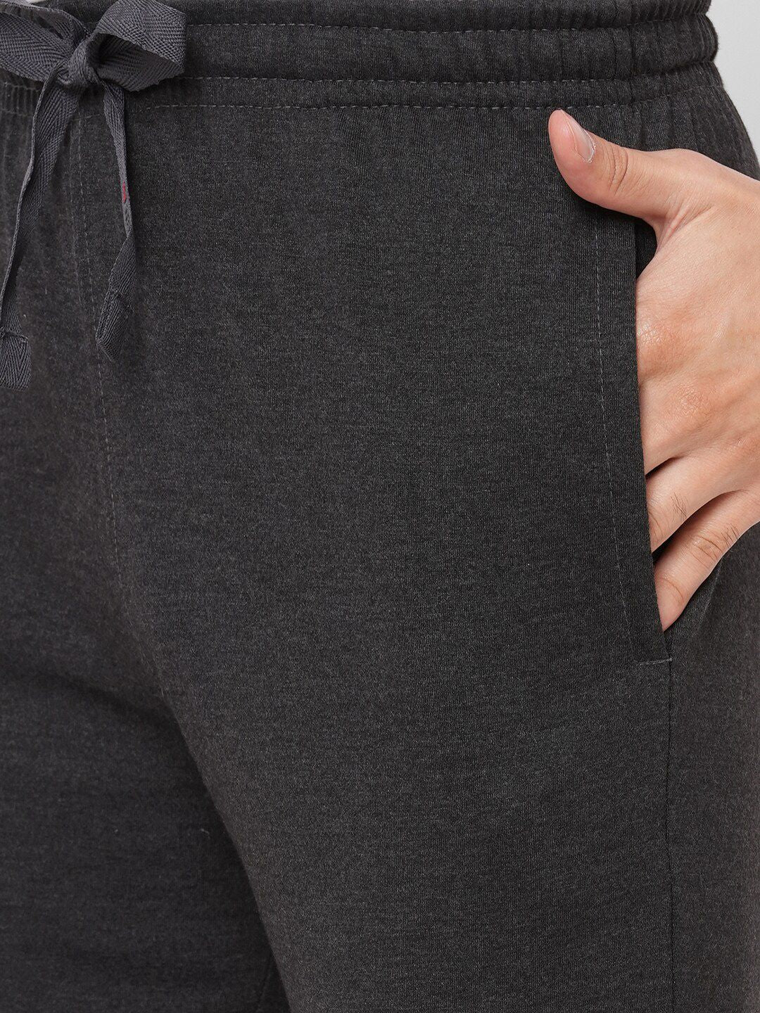 Sweet Dreams Men Charcoal Solid Track Pants
