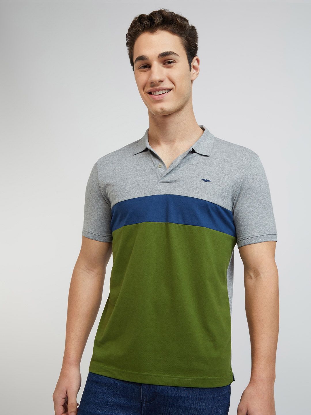Park Avenue Polo Collar Cotton Rich Slim Fit T-shirt