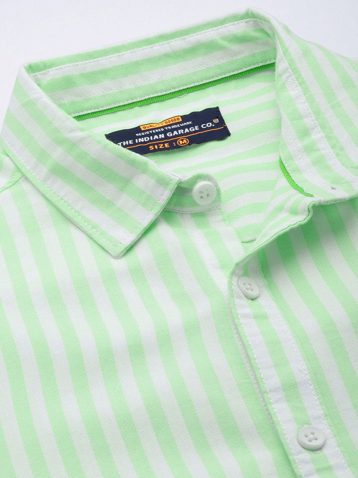 The Indian Garage Co Men Pinstripes Striped Casual Shirt