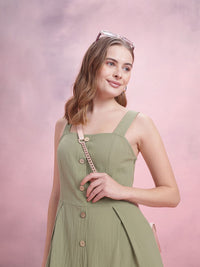 DressBerry Side Slit A-Line Midi Dress