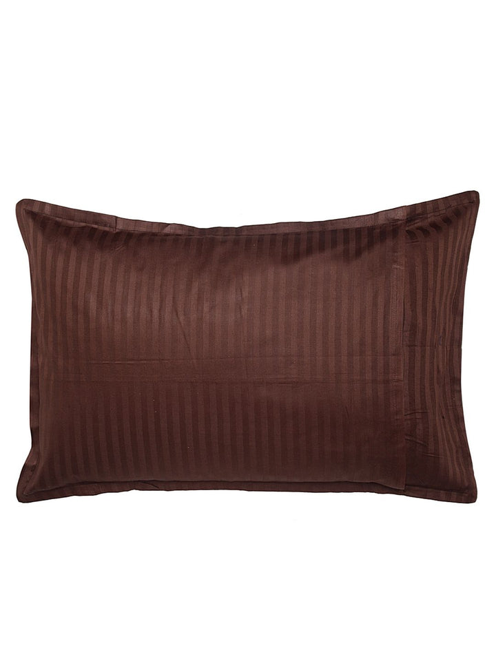 HOSTA HOMES Set of 2 Brown Striped Pillow Covers