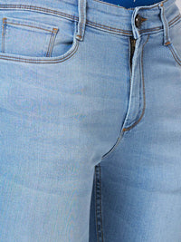 Park Avenue Men Clean Look Slim Fit Low-Rise Light Fade Jeans