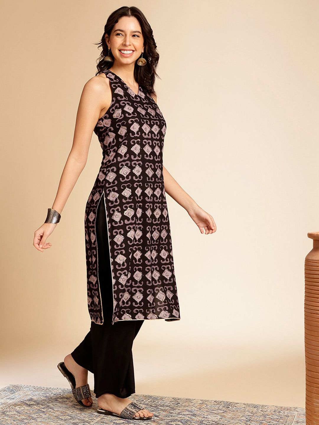 Anouk  Ethnic Motifs Printed Kurta