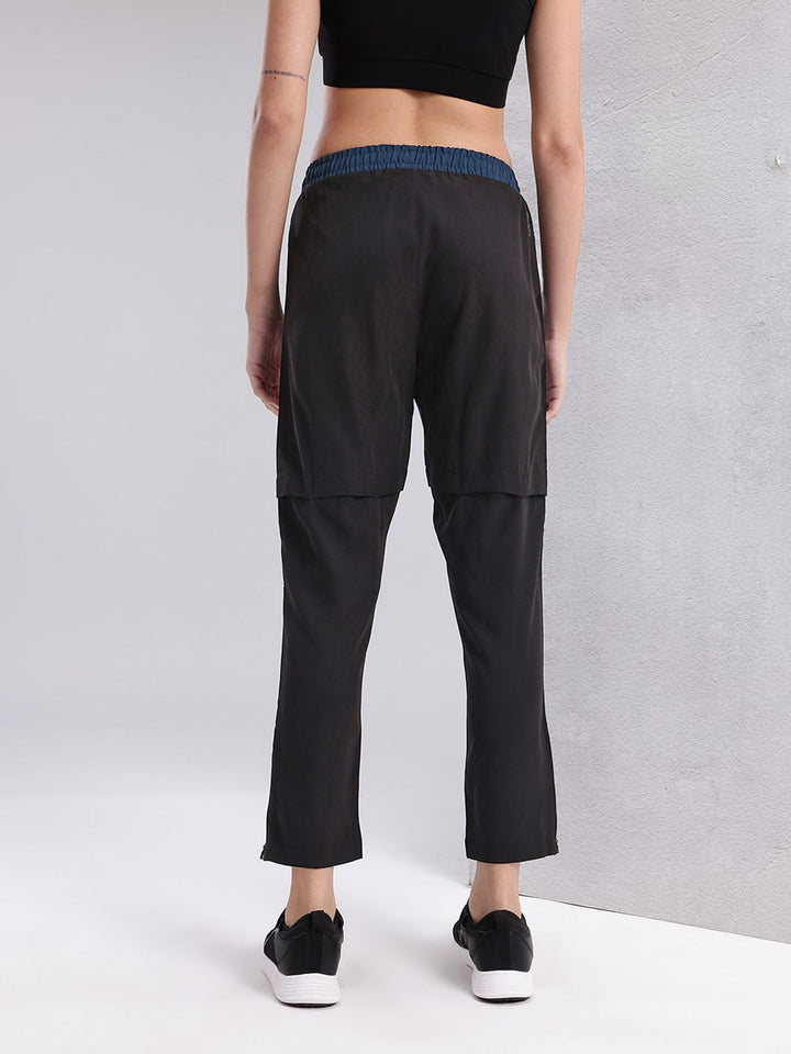 HRX by Hrithik Roshan Women Colourblocked Rapid-Dry Running Cropped Track Pants