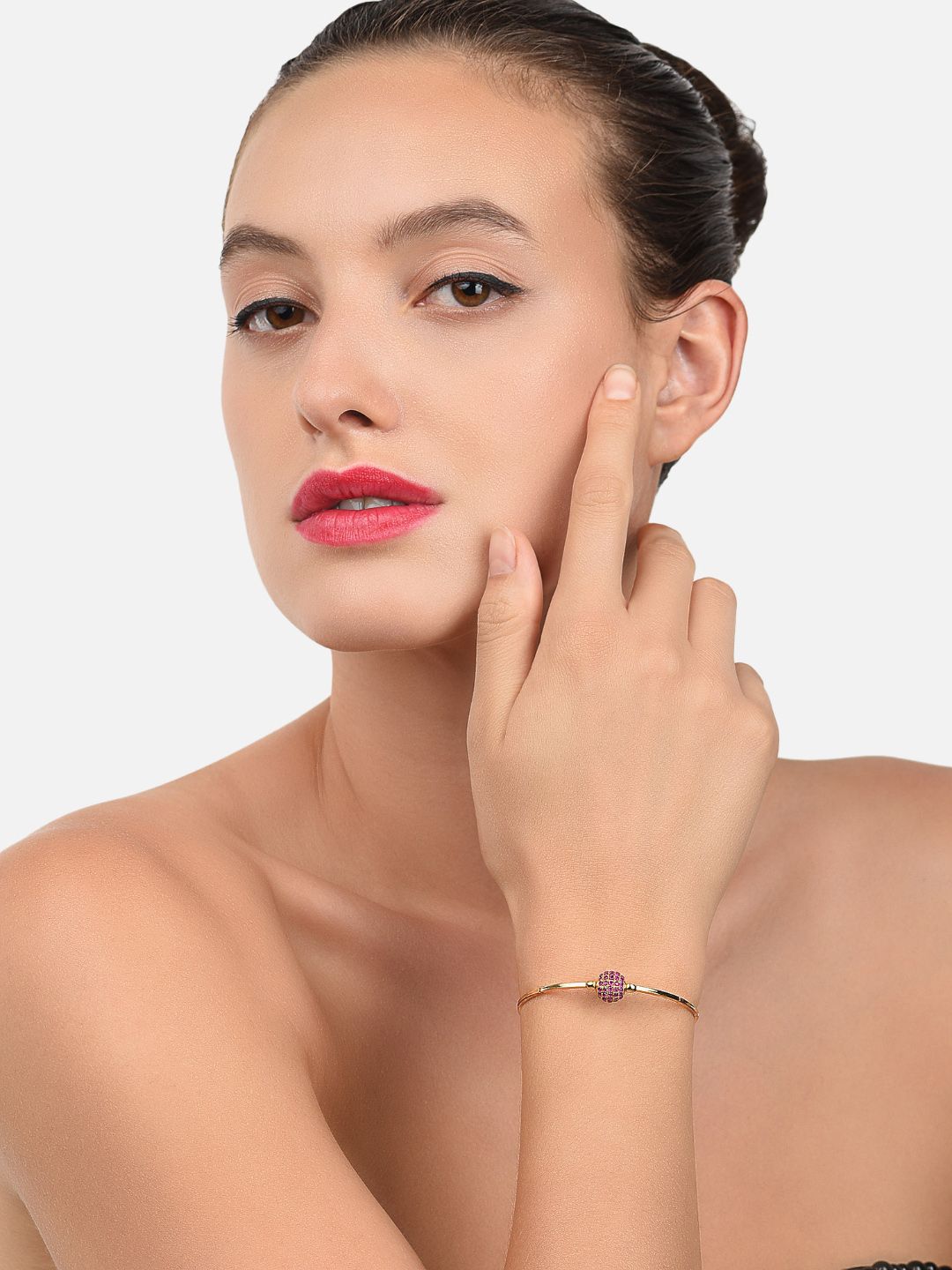 Pek Zaveri Pearls 2 Gelang Gaya Bangle Sadur Emas