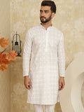 SOJANYA Kurta Lurus Kolar Mandarin Sulam Bunga