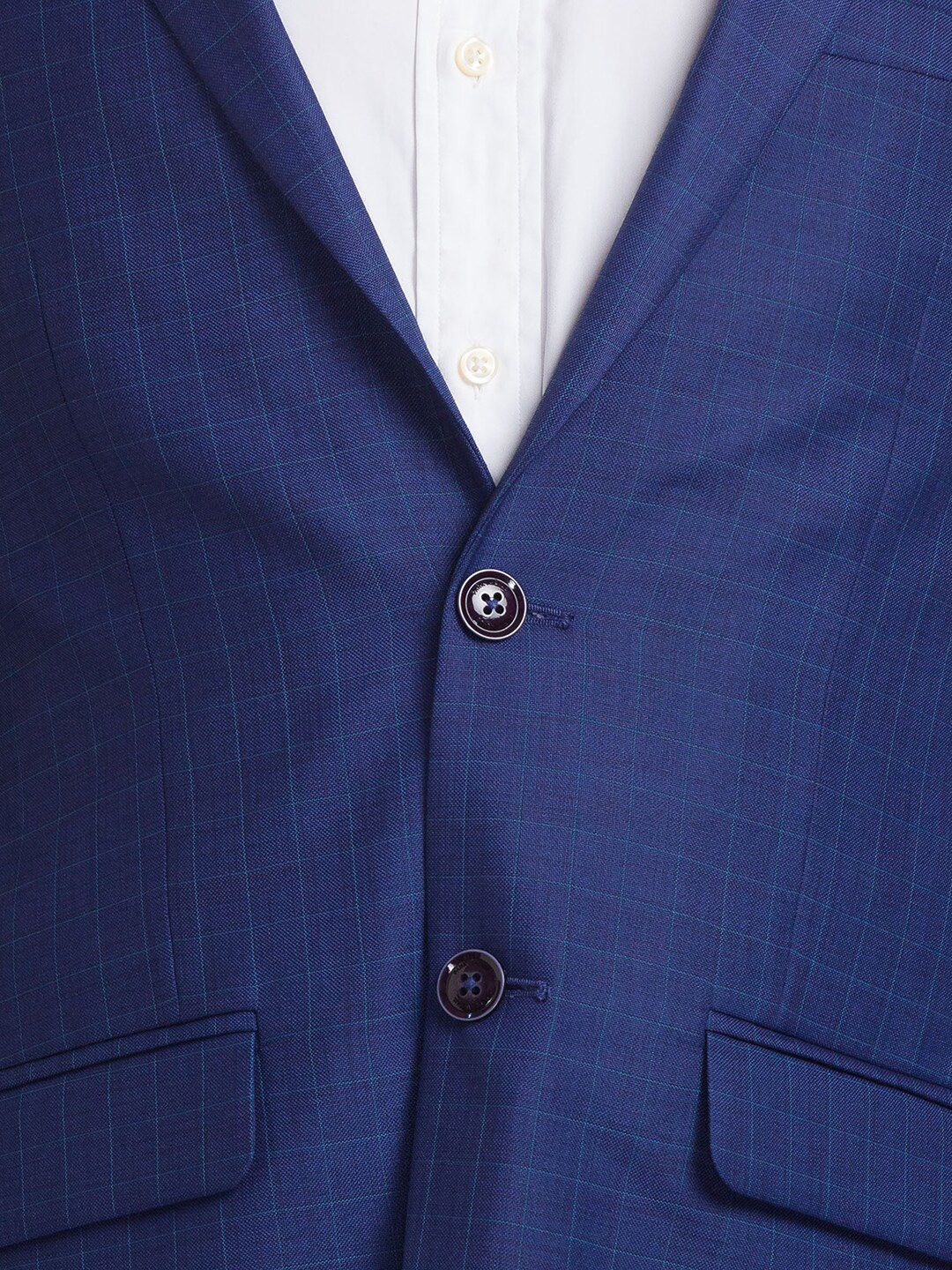 Park Avenue Men Checked Single-Breasted 2-Piece Suit